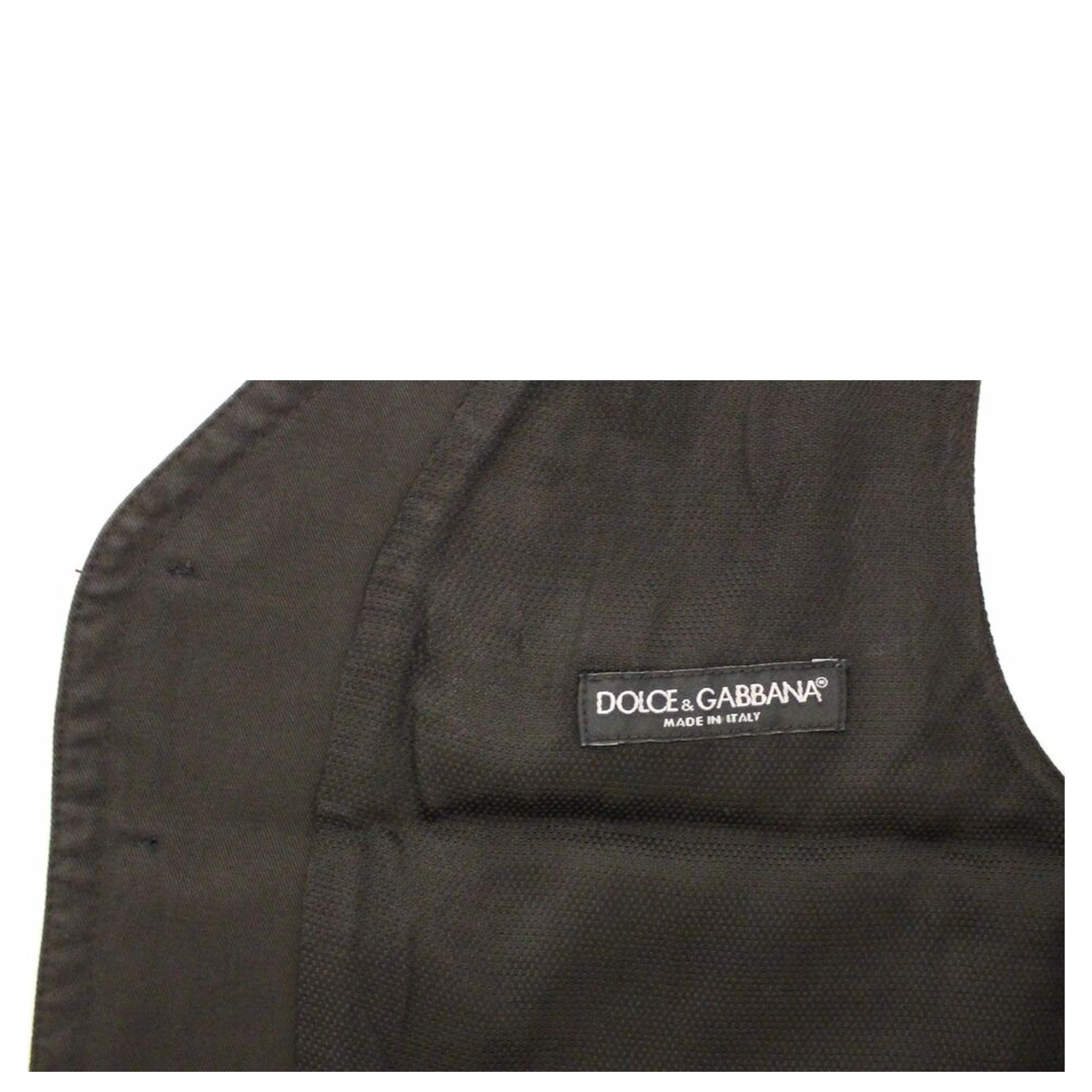 Black Cotton Blend Dress Vest Gilet
