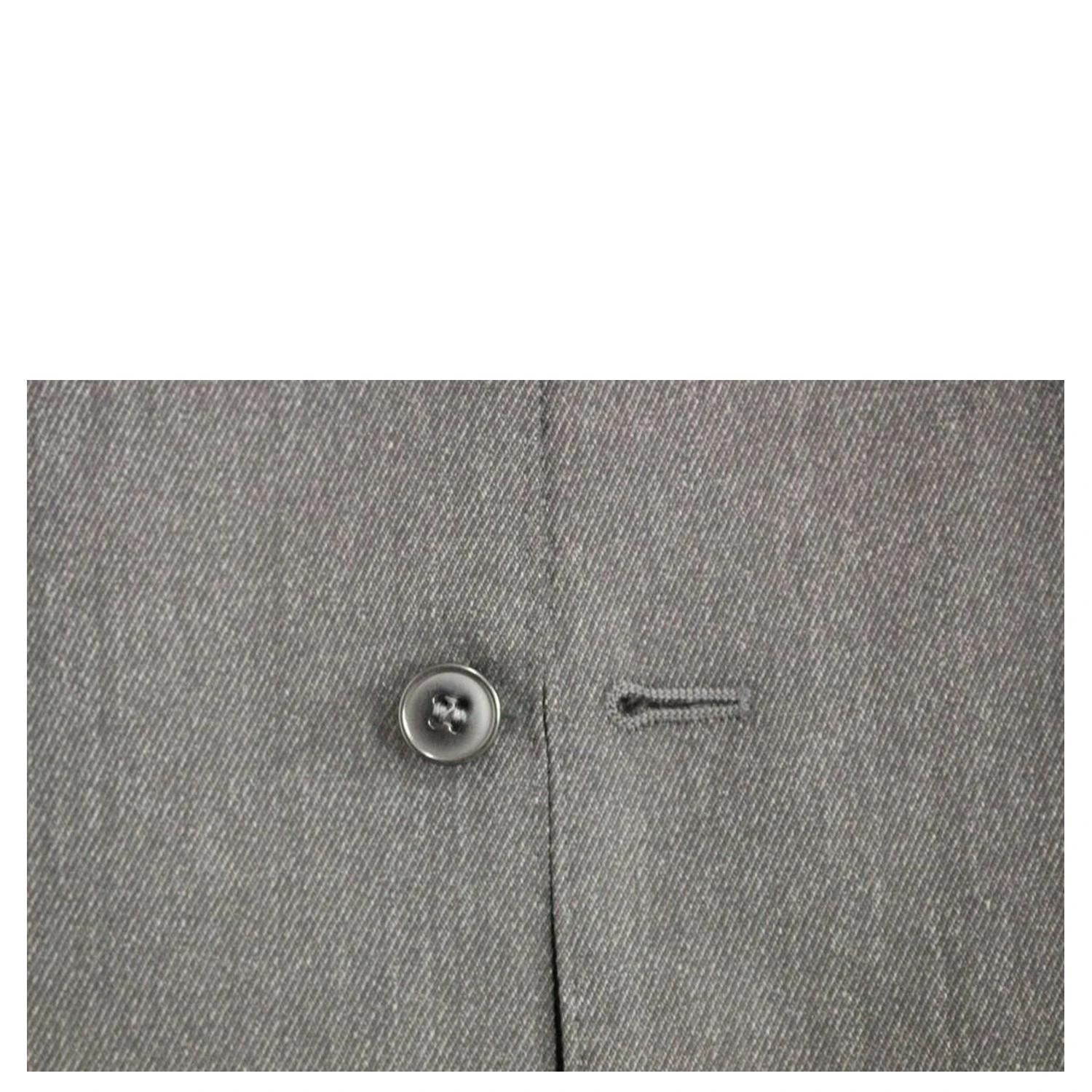 Gray Wool Formal Dress Vest Gilet Weste
