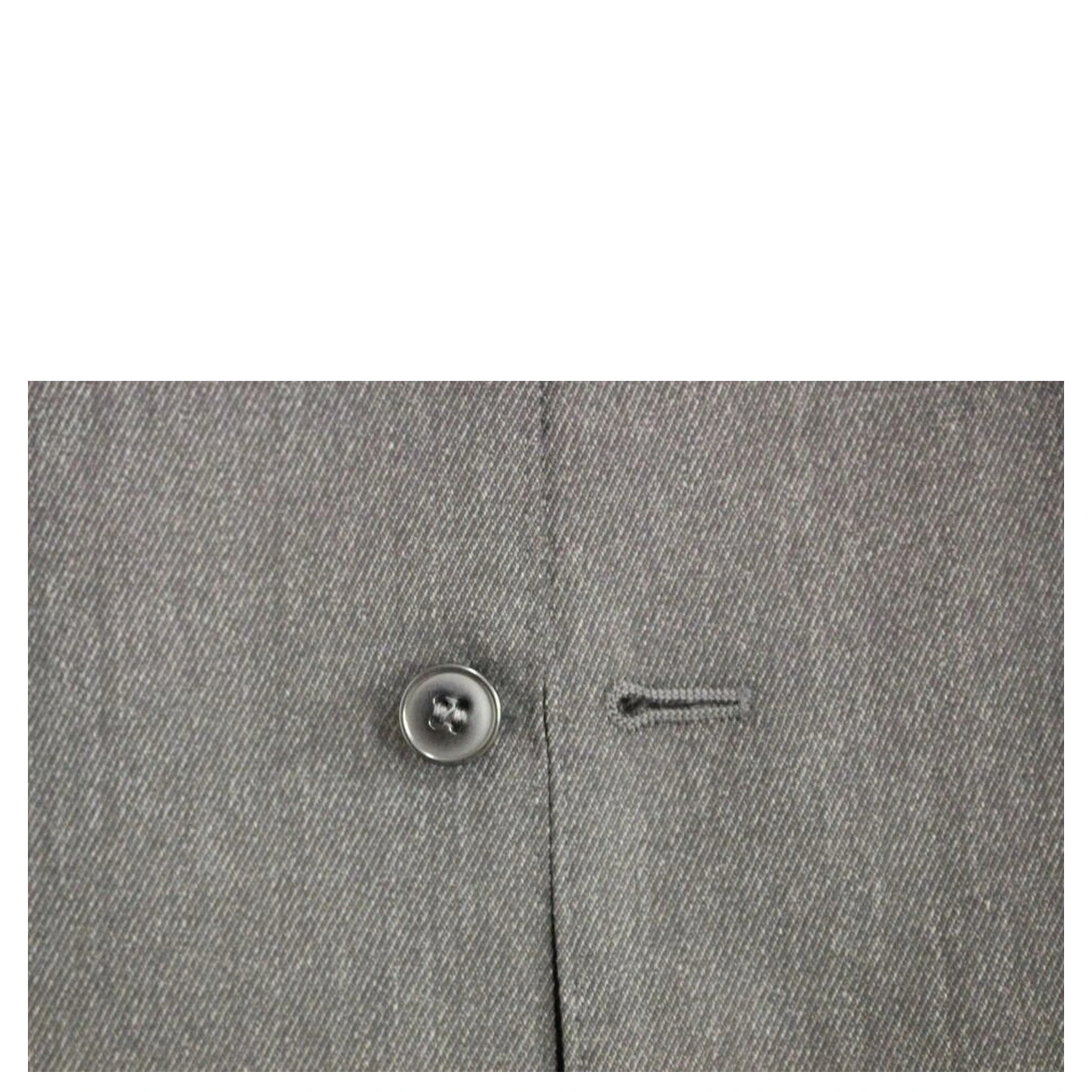 Gray Wool Formal Dress Vest Gilet Weste