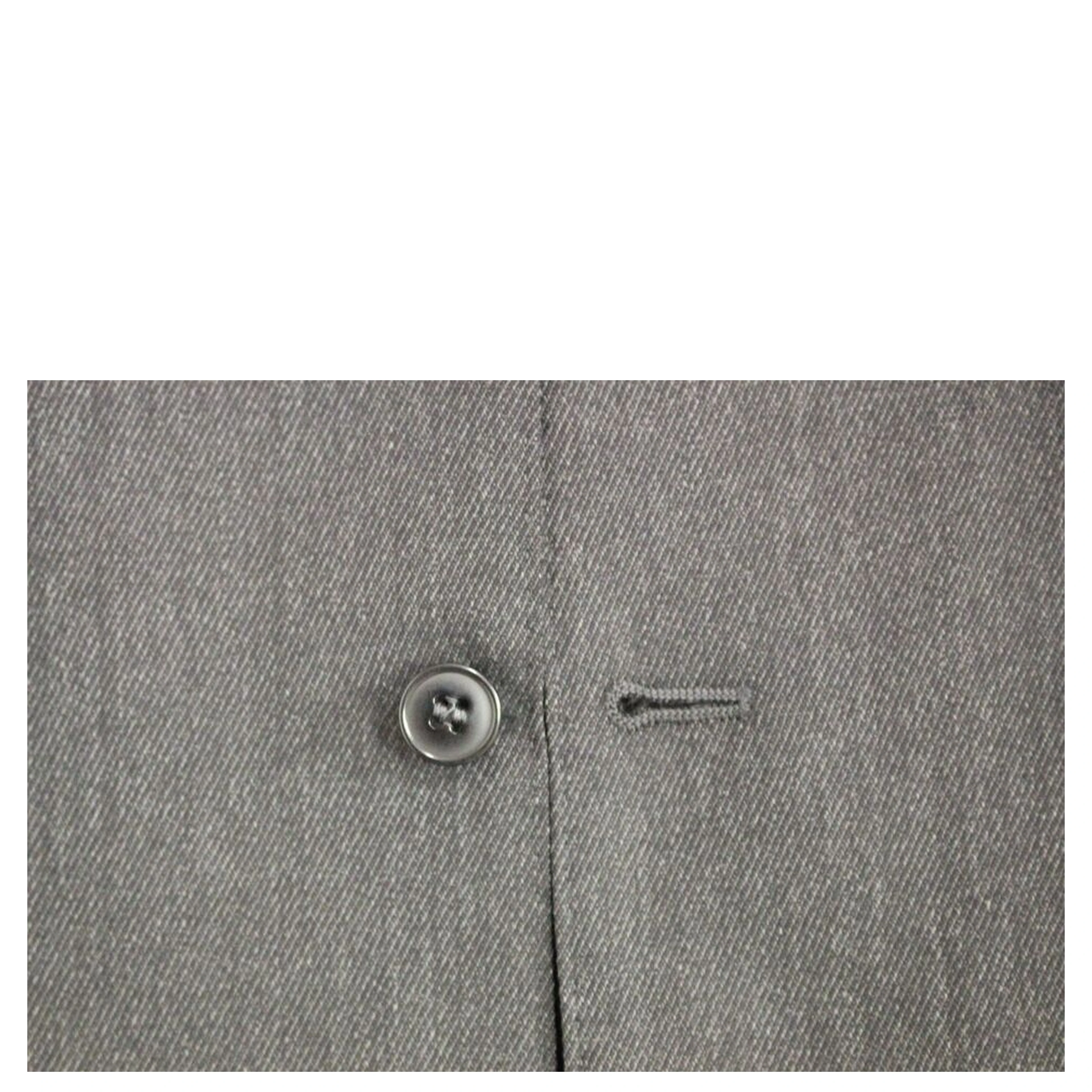 Gray Wool Formal Dress Vest Gilet Weste