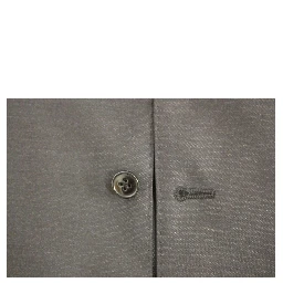 Gray Wool Silk Dress Vest Gilet Weste