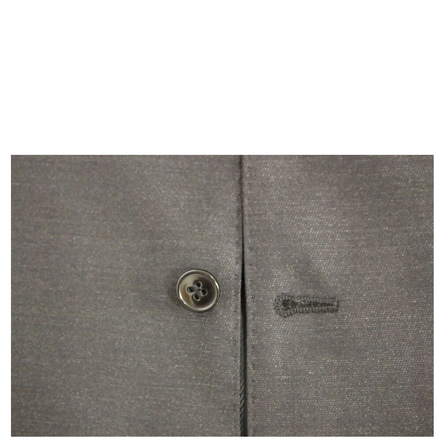 Gray Wool Silk Dress Vest Gilet Weste