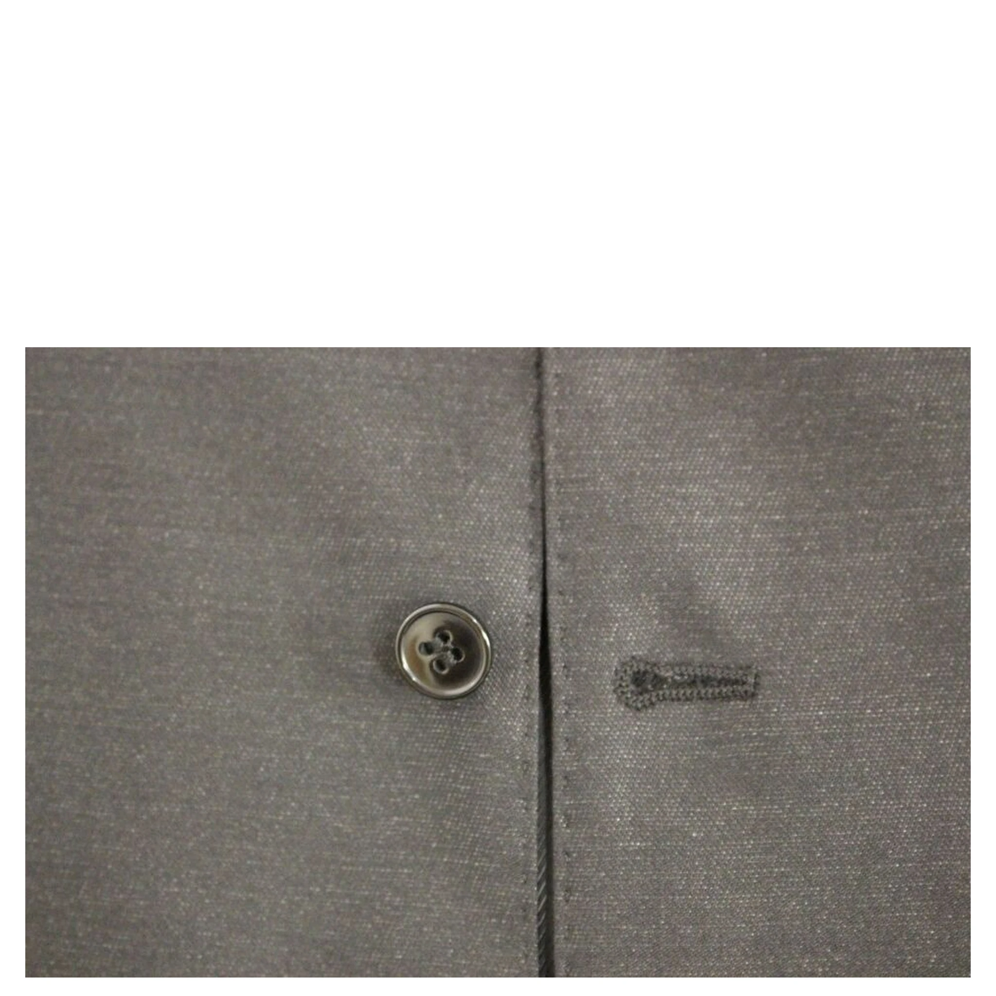 Gray Wool Silk Dress Vest Gilet Weste