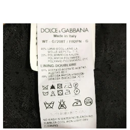 Black Striped Wool Logo Vest Gilet Weste