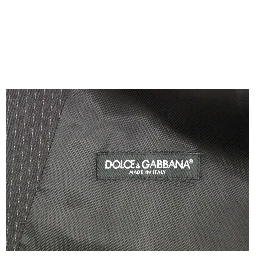 Gray Striped Wool Single Breasted Vest