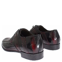 Black Bordeaux Leather Dress Formal Shoes