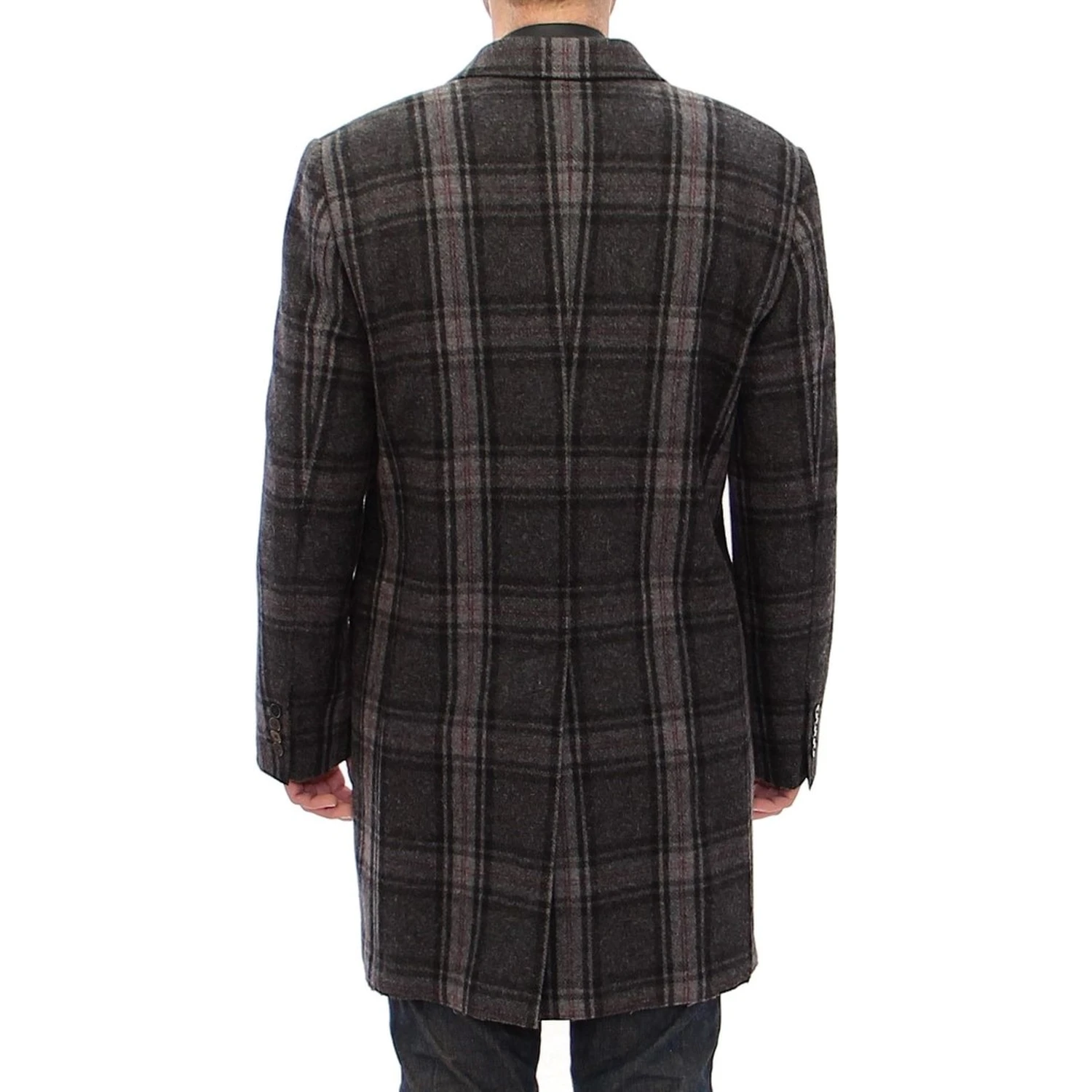 Gray Double Breasted Coat Jacket