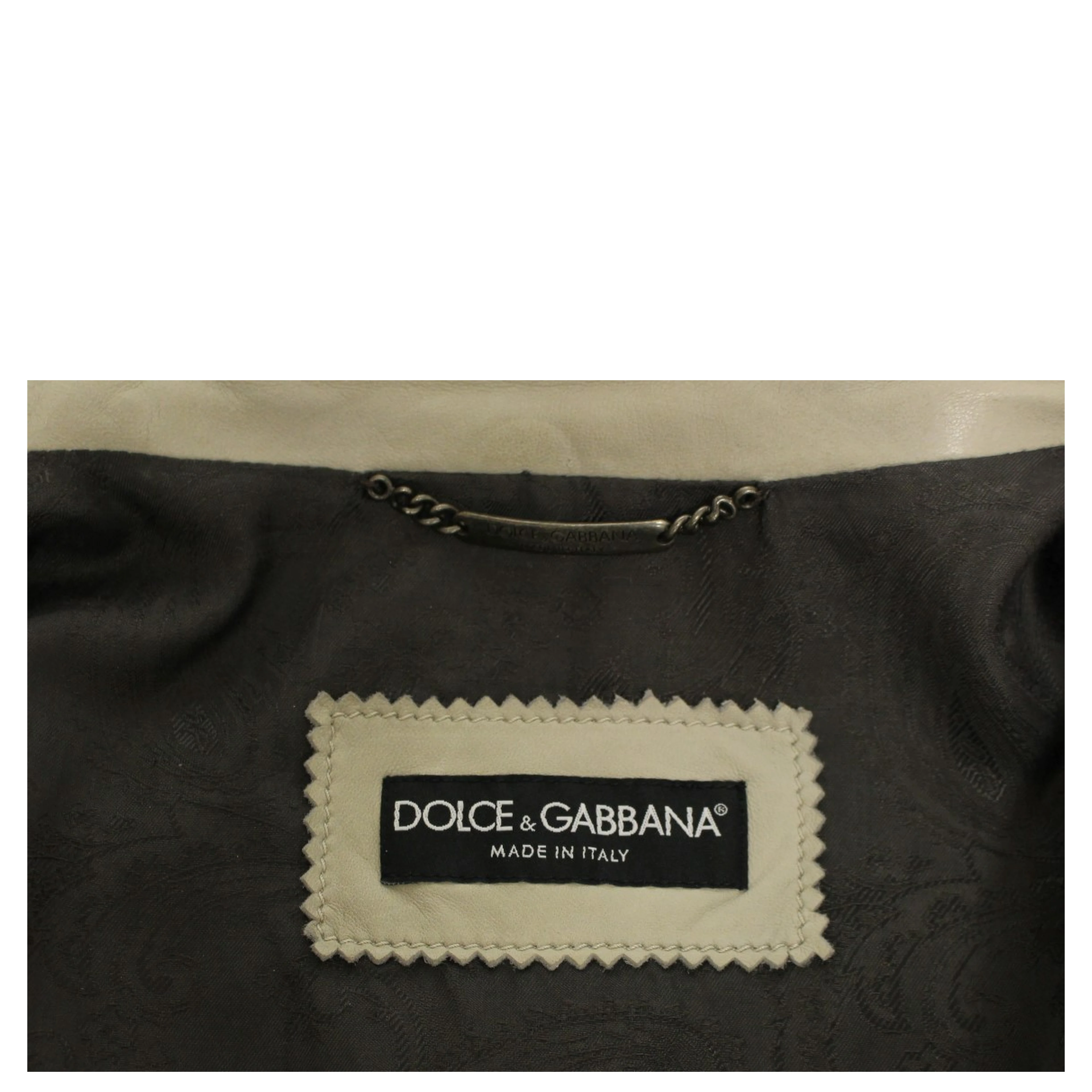 Beige Leather Jacket Biker Coat