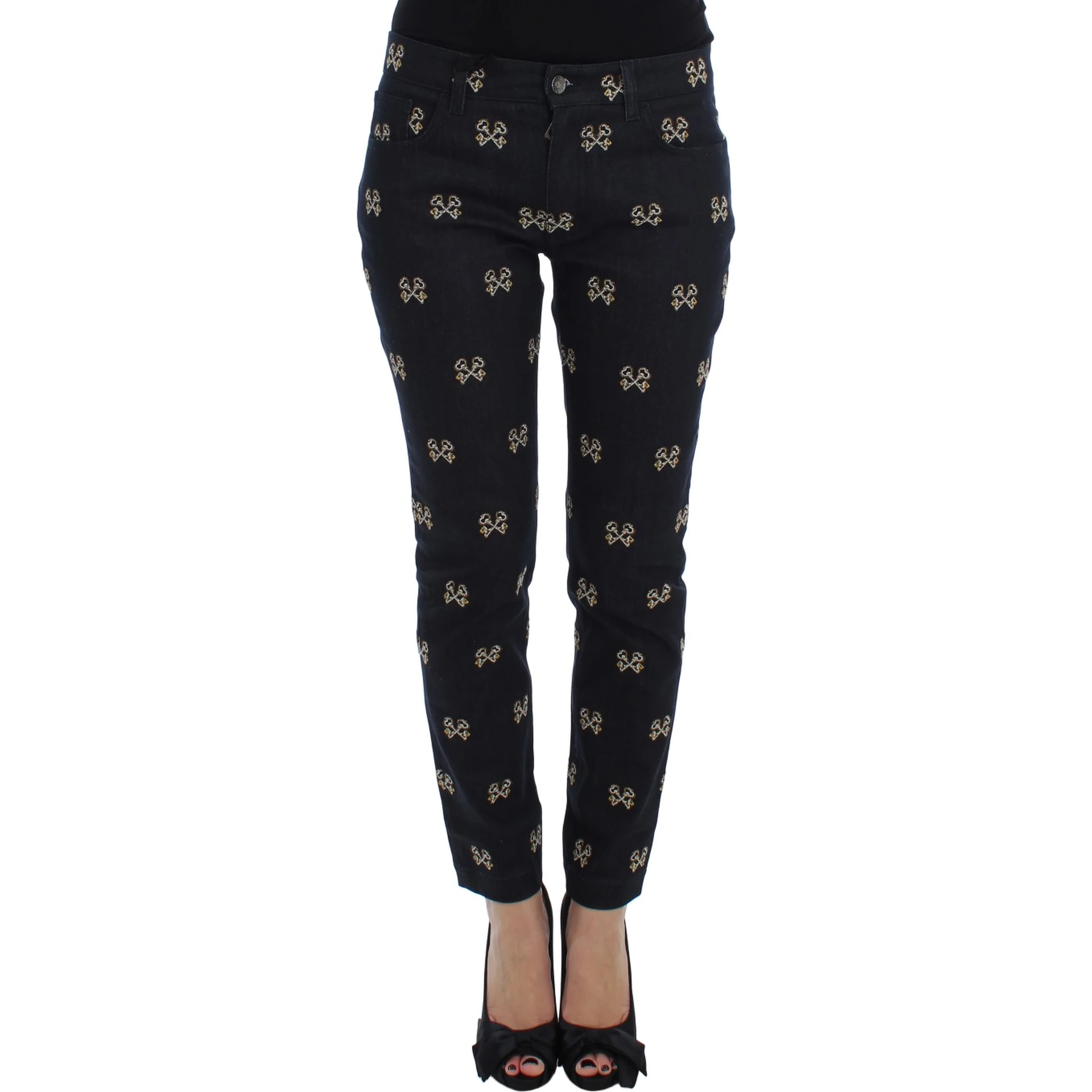 Blue Key Embroidered Slim Fit KATE Jeans