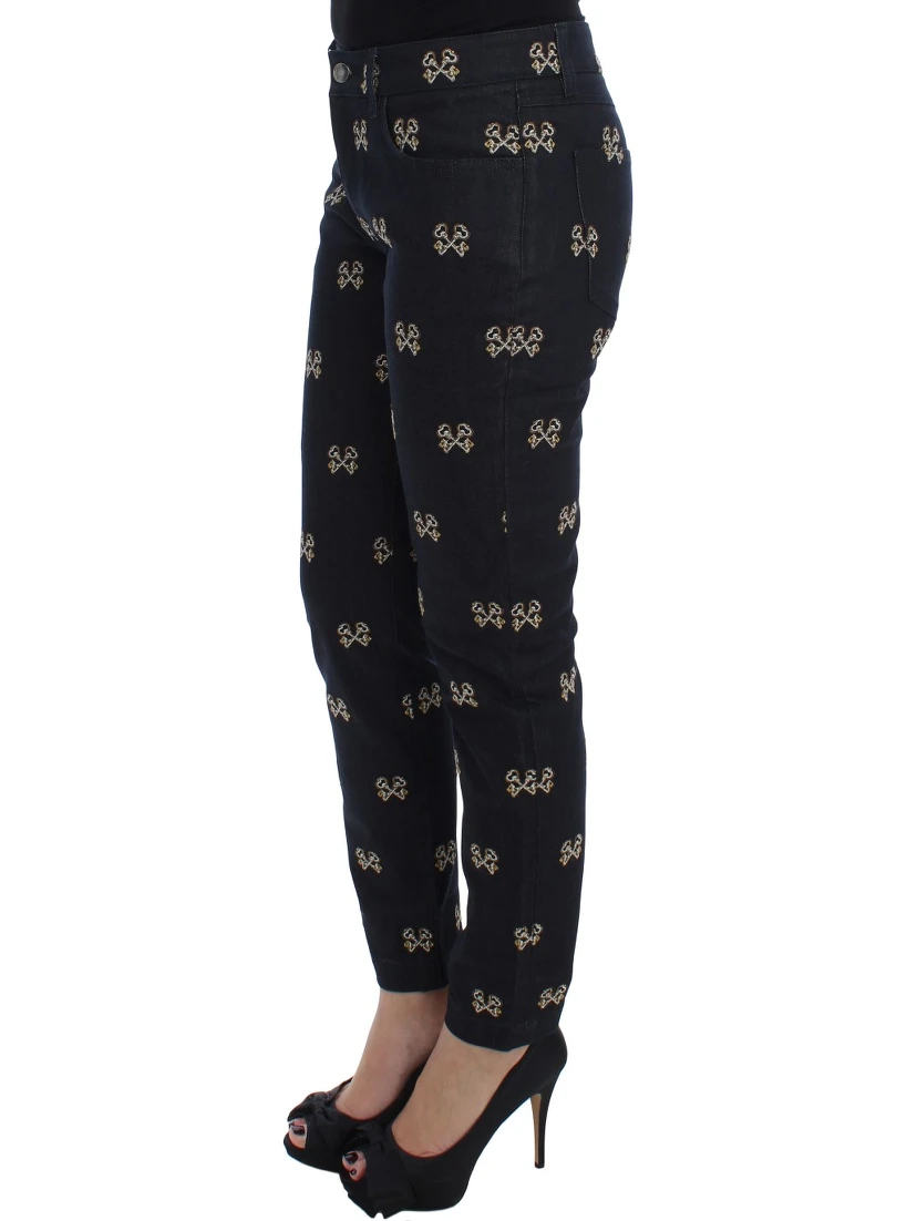 Blue Key Embroidered Slim Fit KATE Jeans