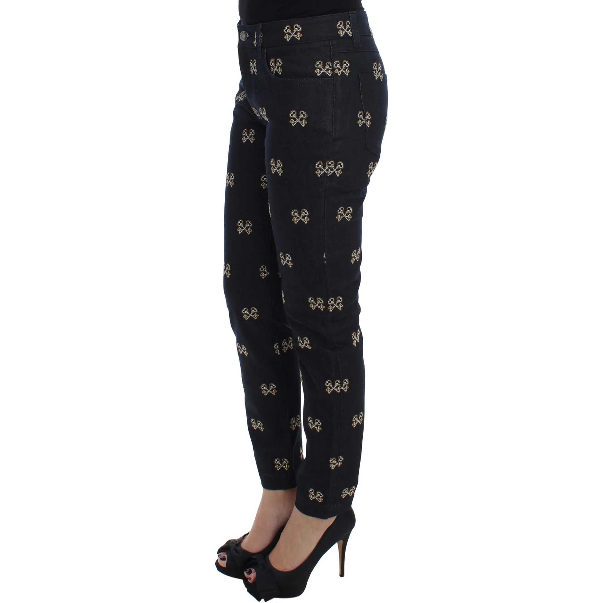 Blue Key Embroidered Slim Fit KATE Jeans