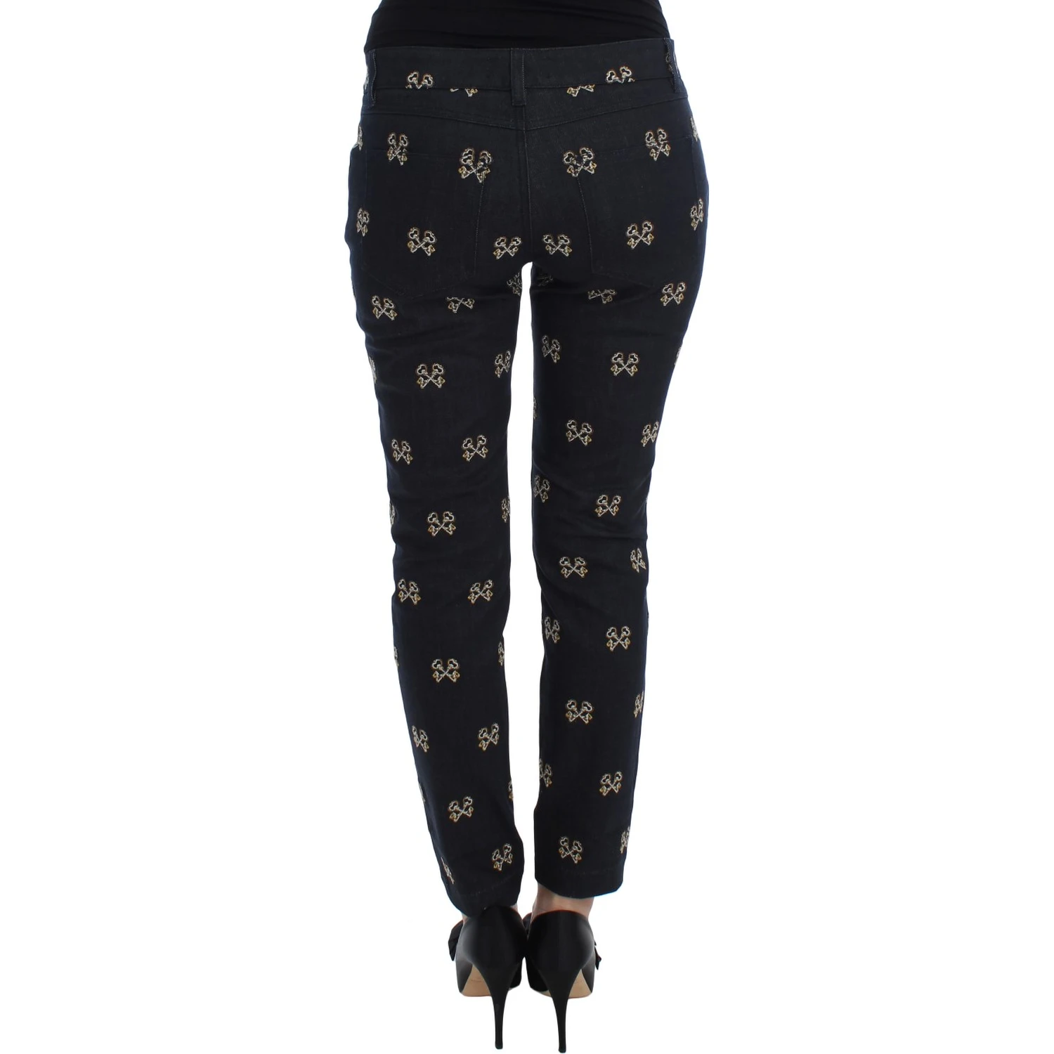 Blue Key Embroidered Slim Fit KATE Jeans