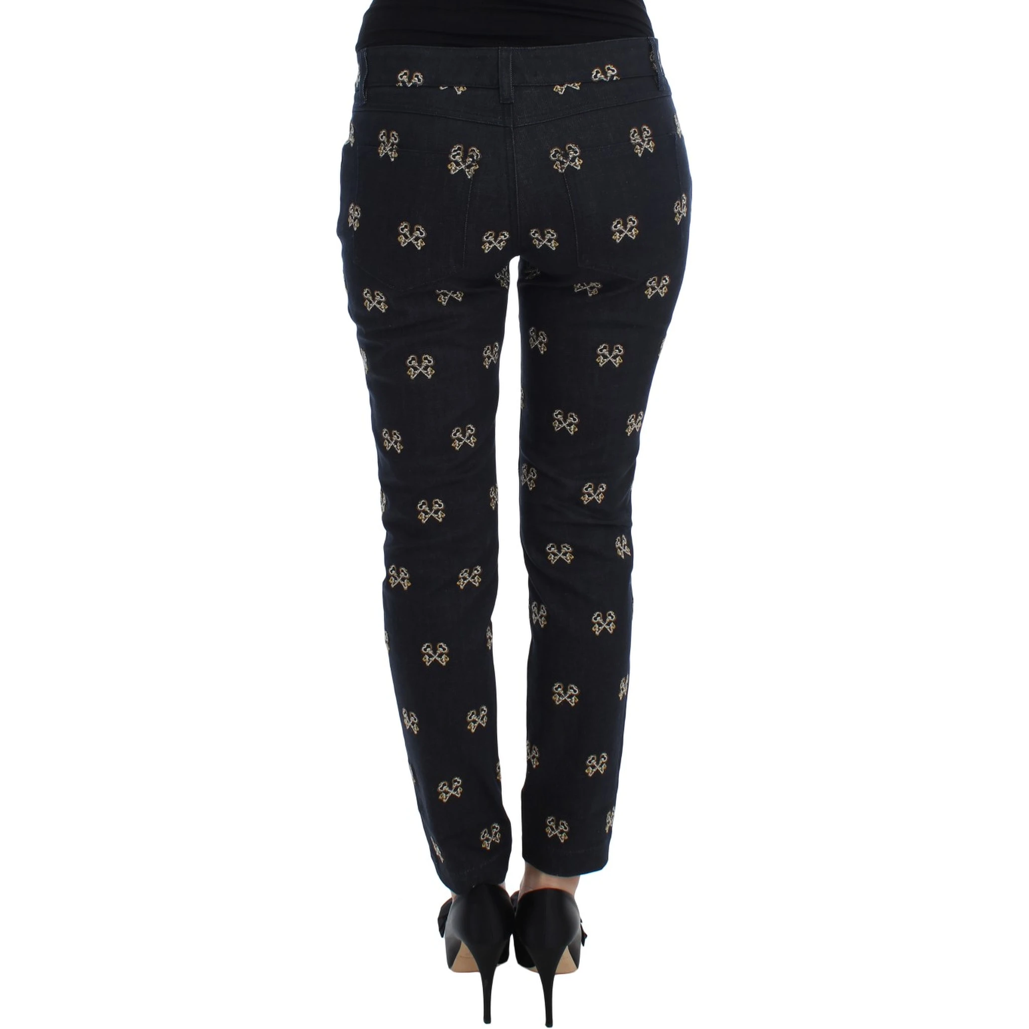 Blue Key Embroidered Slim Fit KATE Jeans