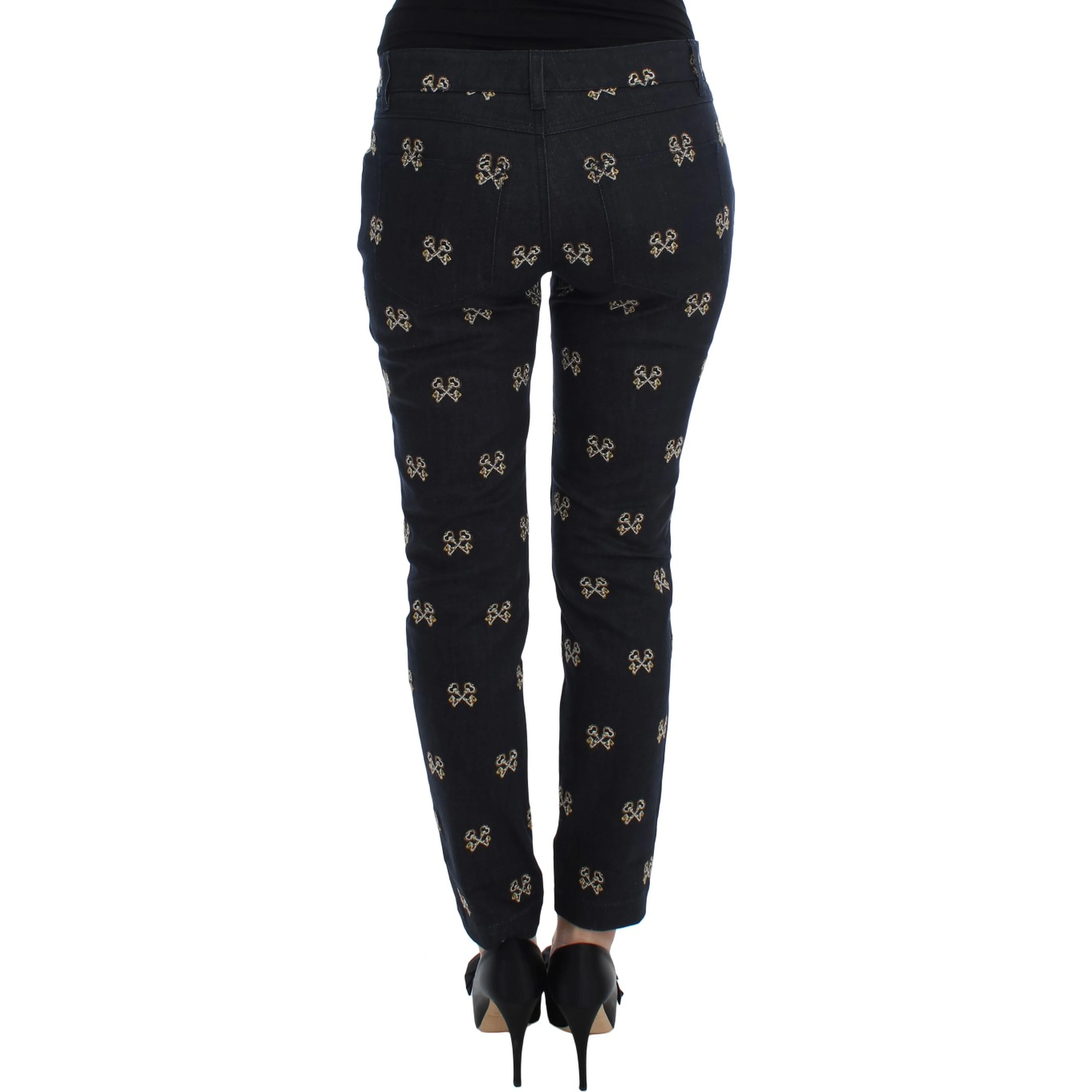 Blue Key Embroidered Slim Fit KATE Jeans