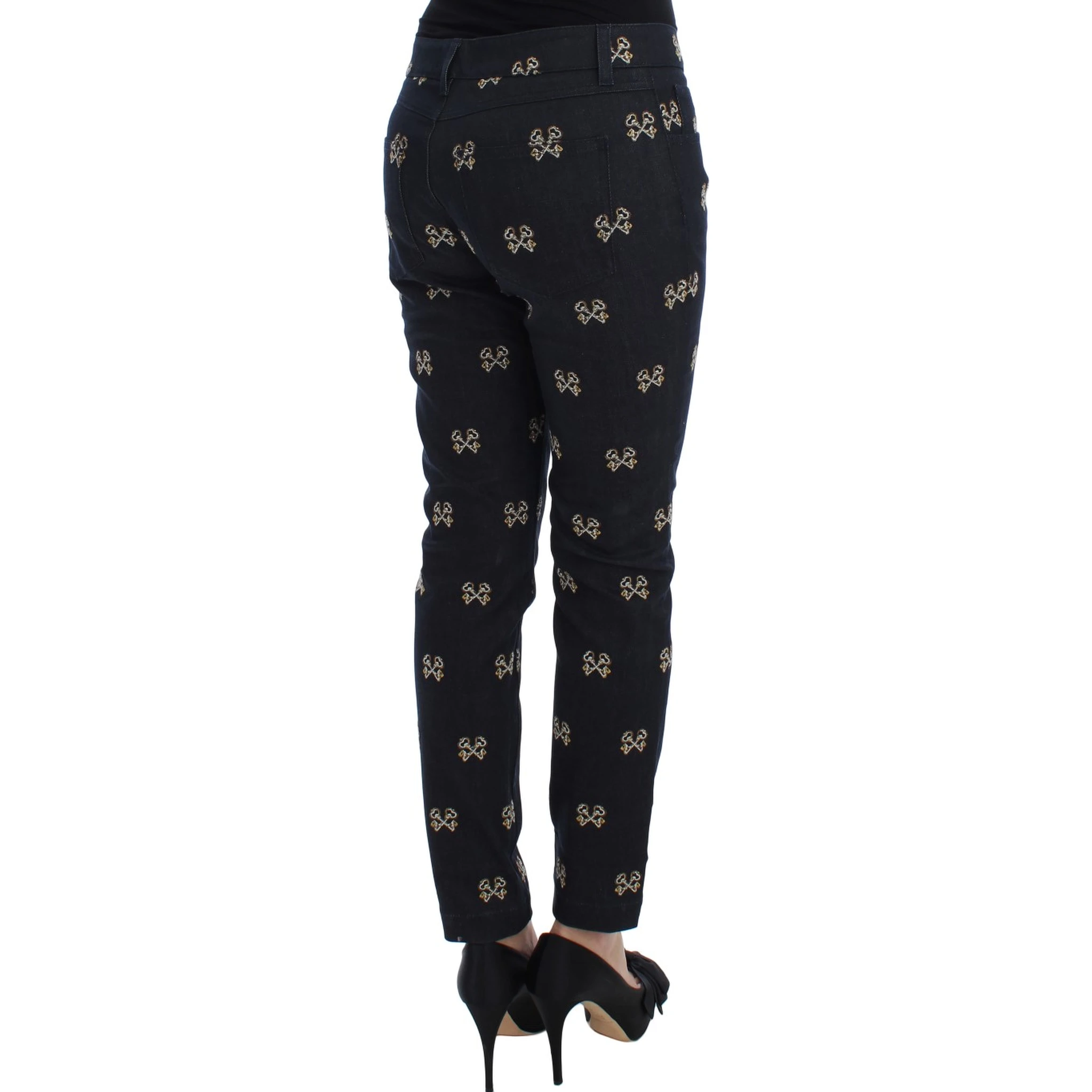 Blue Key Embroidered Slim Fit KATE Jeans