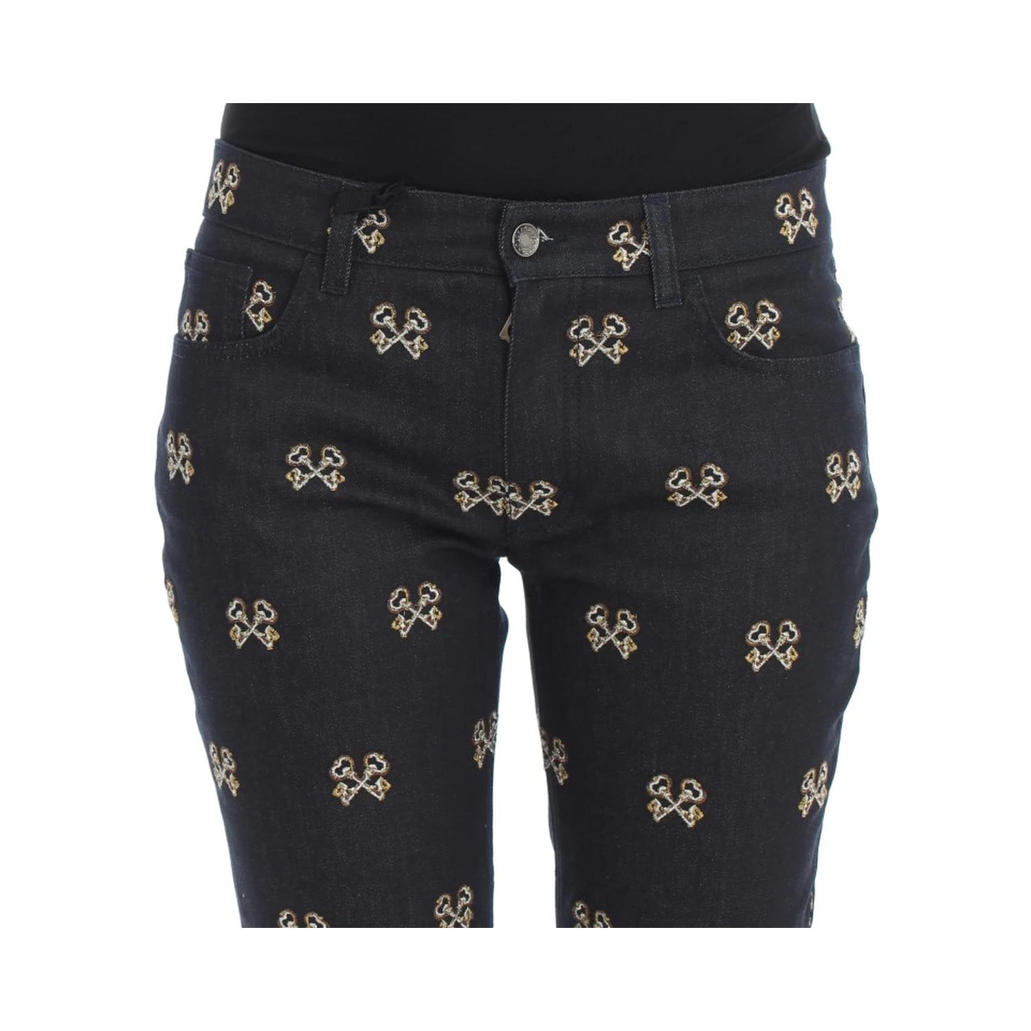 Blue Key Embroidered Slim Fit KATE Jeans