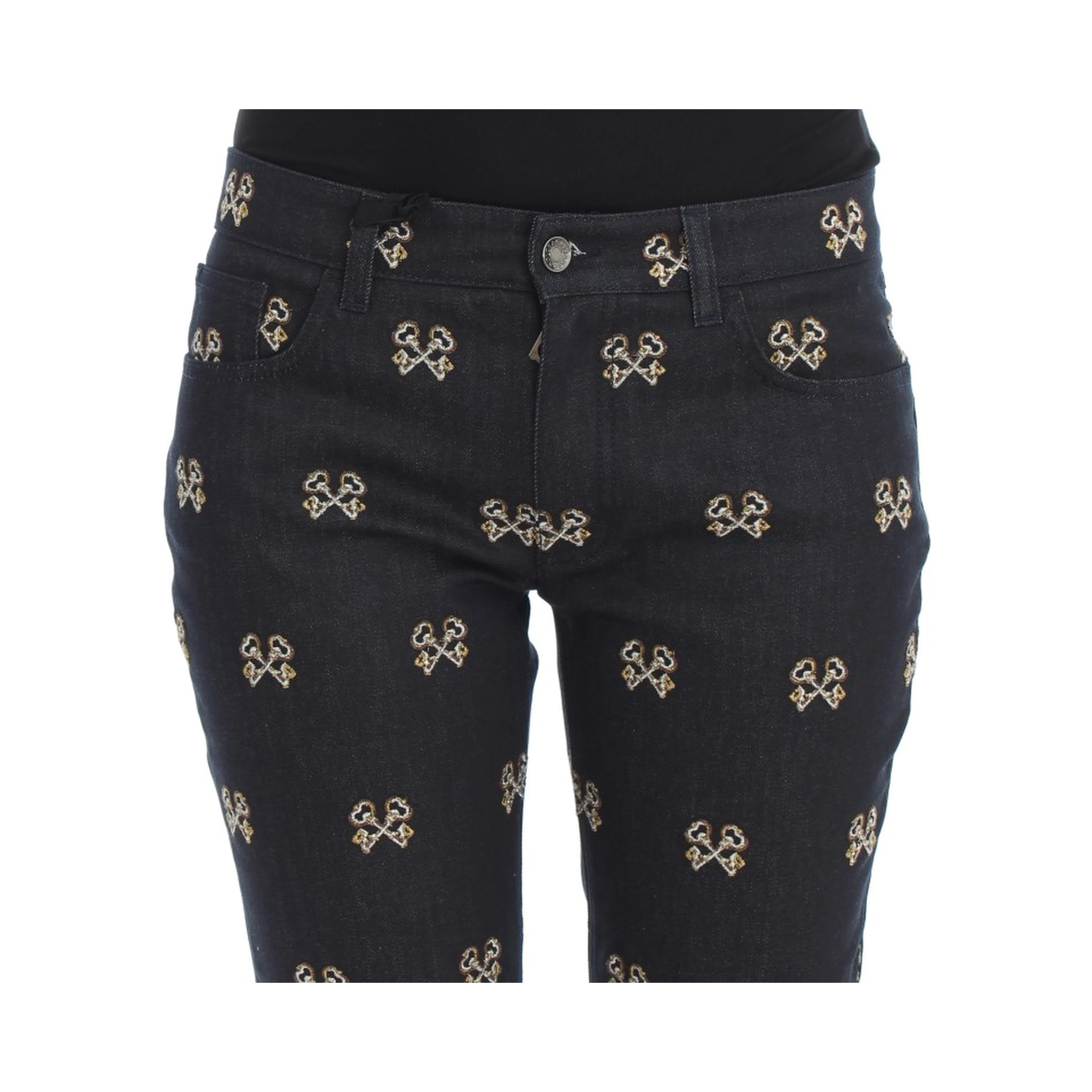 Blue Key Embroidered Slim Fit KATE Jeans