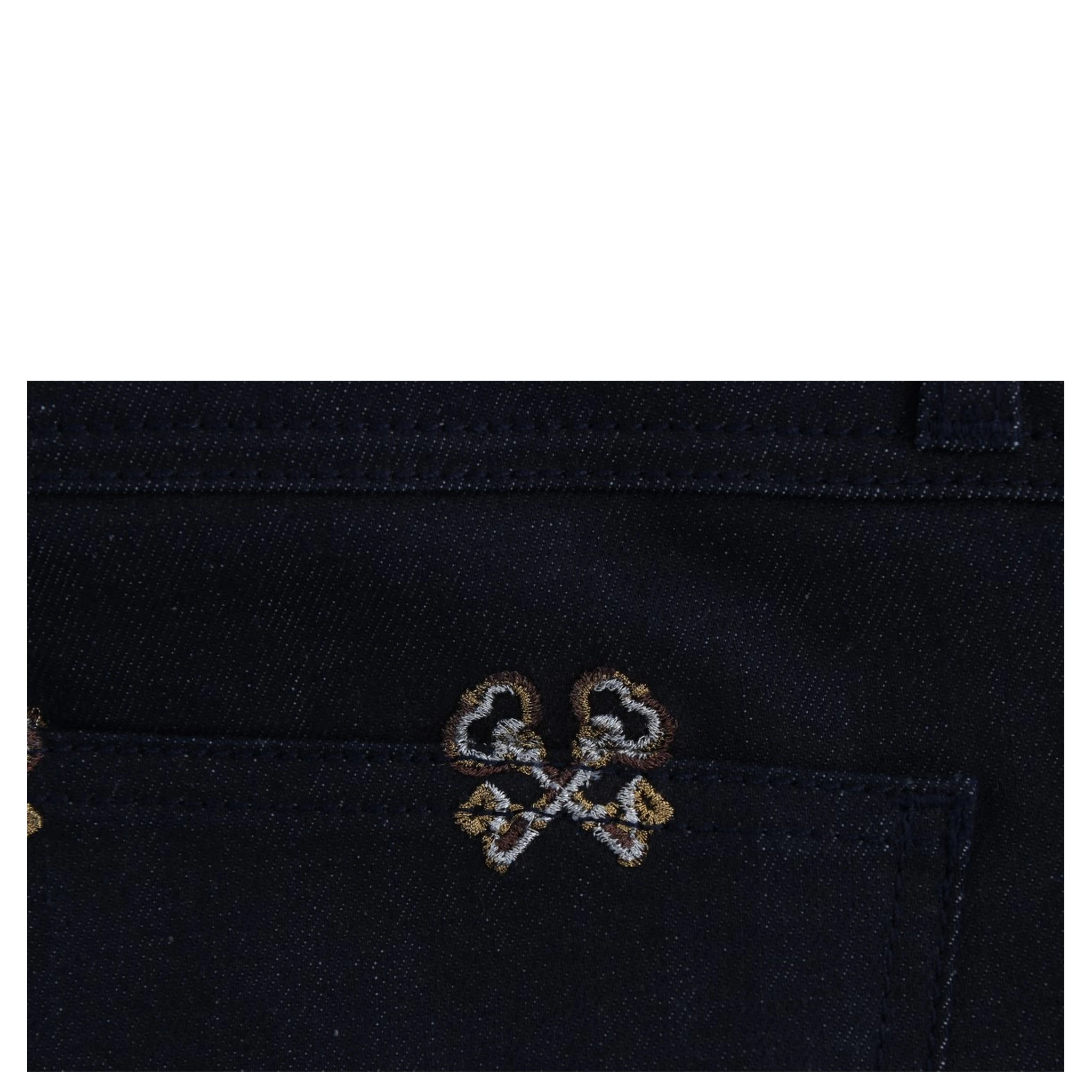 Blue Key Embroidered Slim Fit KATE Jeans