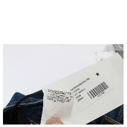 Blue Cotton Stretch Low Waist Jeans