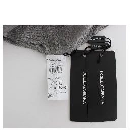 Gray Crewneck Pullover Silk Sweater