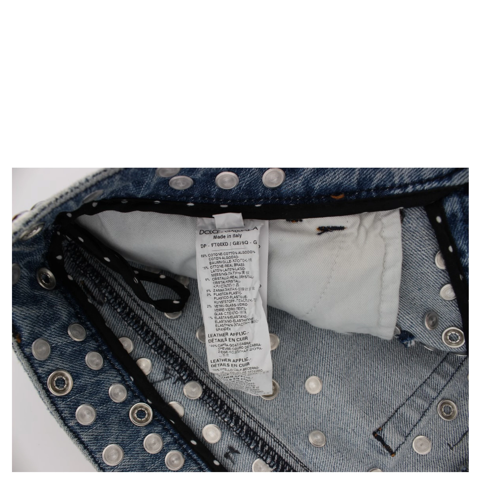 Crystal Roses Heart Embellished Jeans