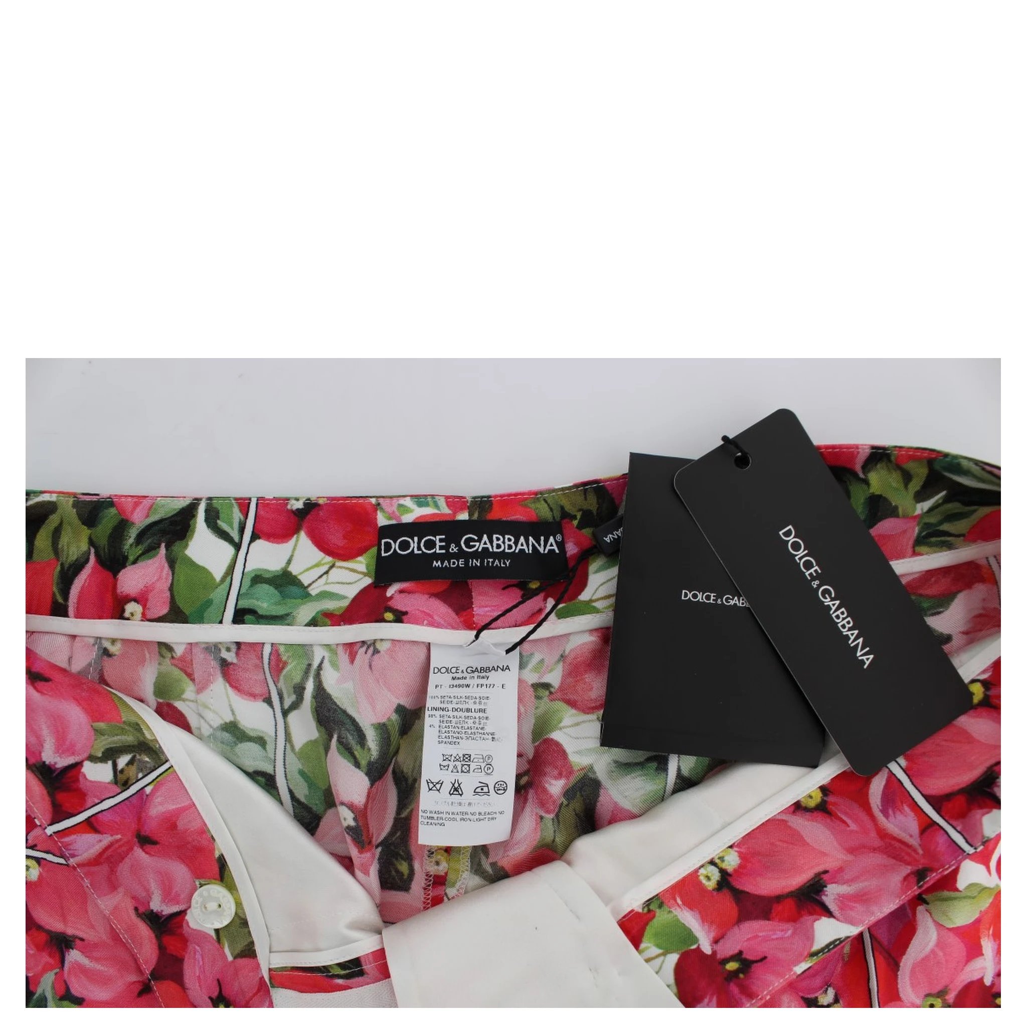 Multicolor Floral Knee Capris Shorts Pants