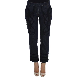 Blue Denim Cotton CAPRI Torero Jeans