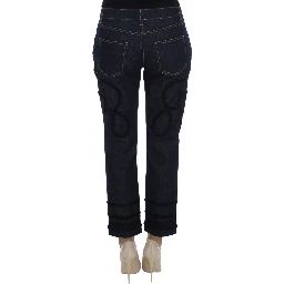 Blue Denim Cotton CAPRI Torero Jeans