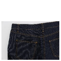 Blue Denim Cotton CAPRI Torero Jeans