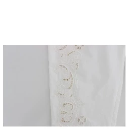 White Floral Cutout Dress Sicily Pants