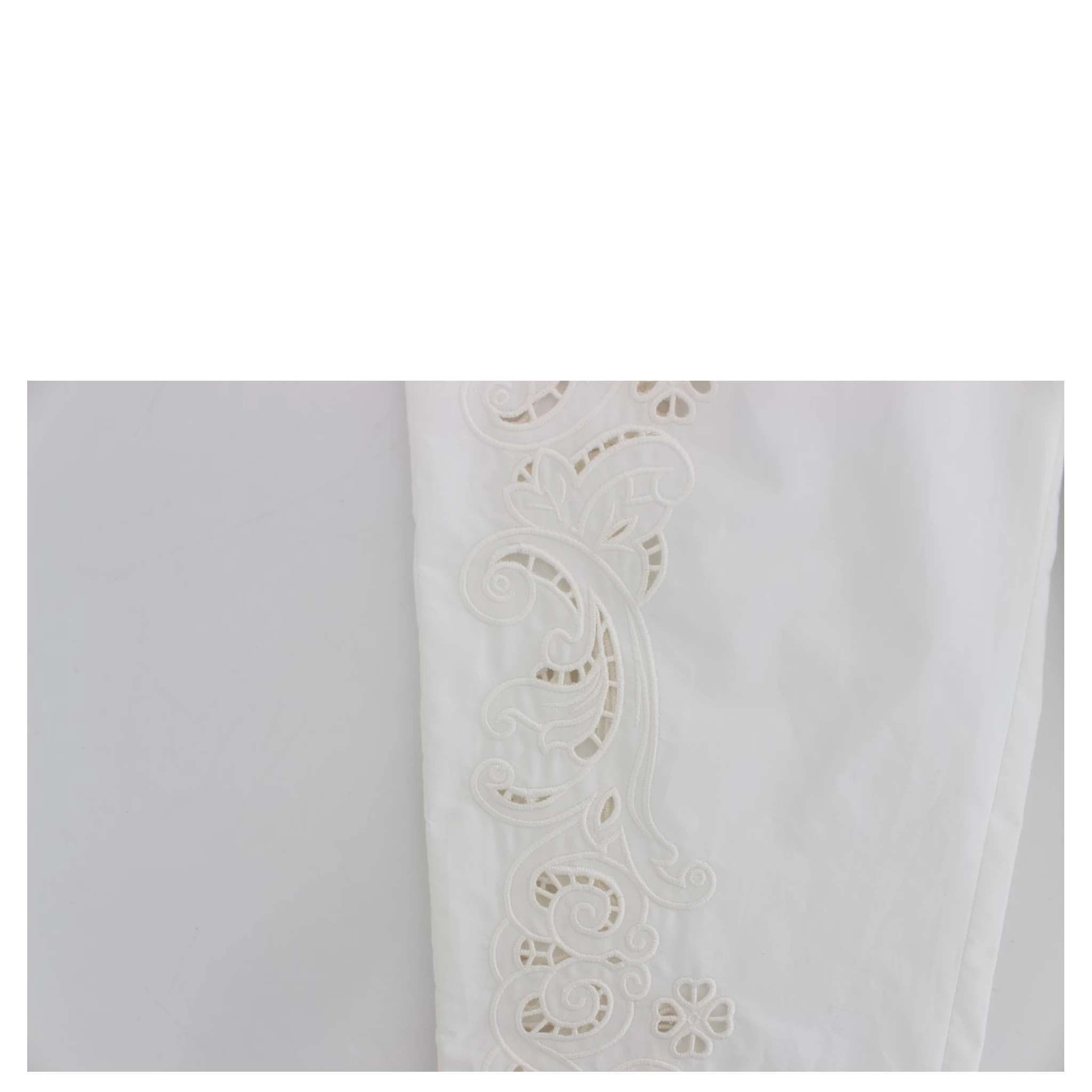 White Floral Cutout Dress Sicily Pants