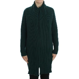 Green Knitted Cashmere Cardigan