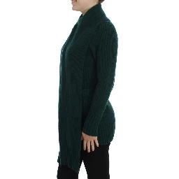 Green Knitted Cashmere Cardigan