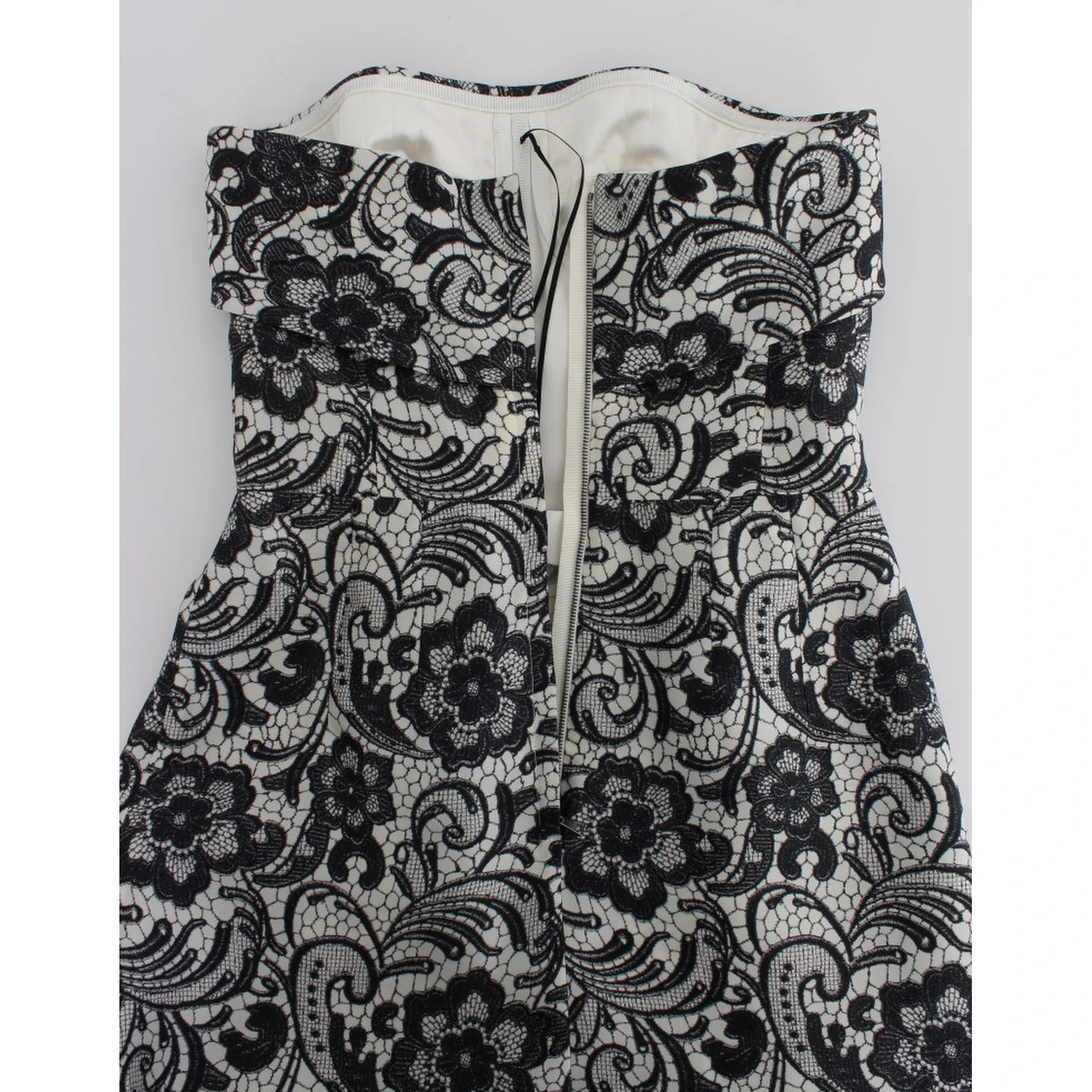 White Floral Lace Silk Corset Maxi Dress