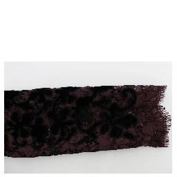 Purple Floral Lace Ricamo Maxi Dress