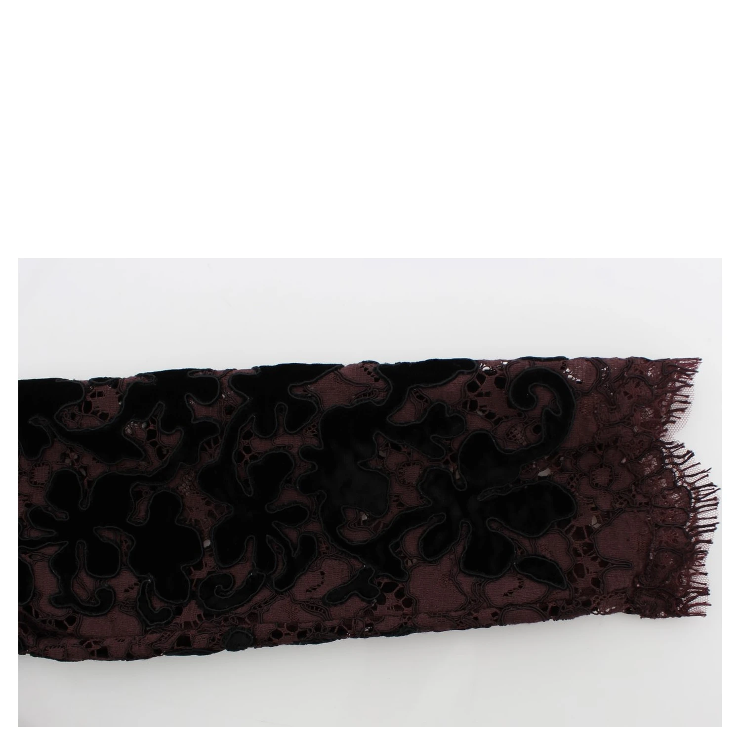 Purple Floral Lace Ricamo Maxi Dress