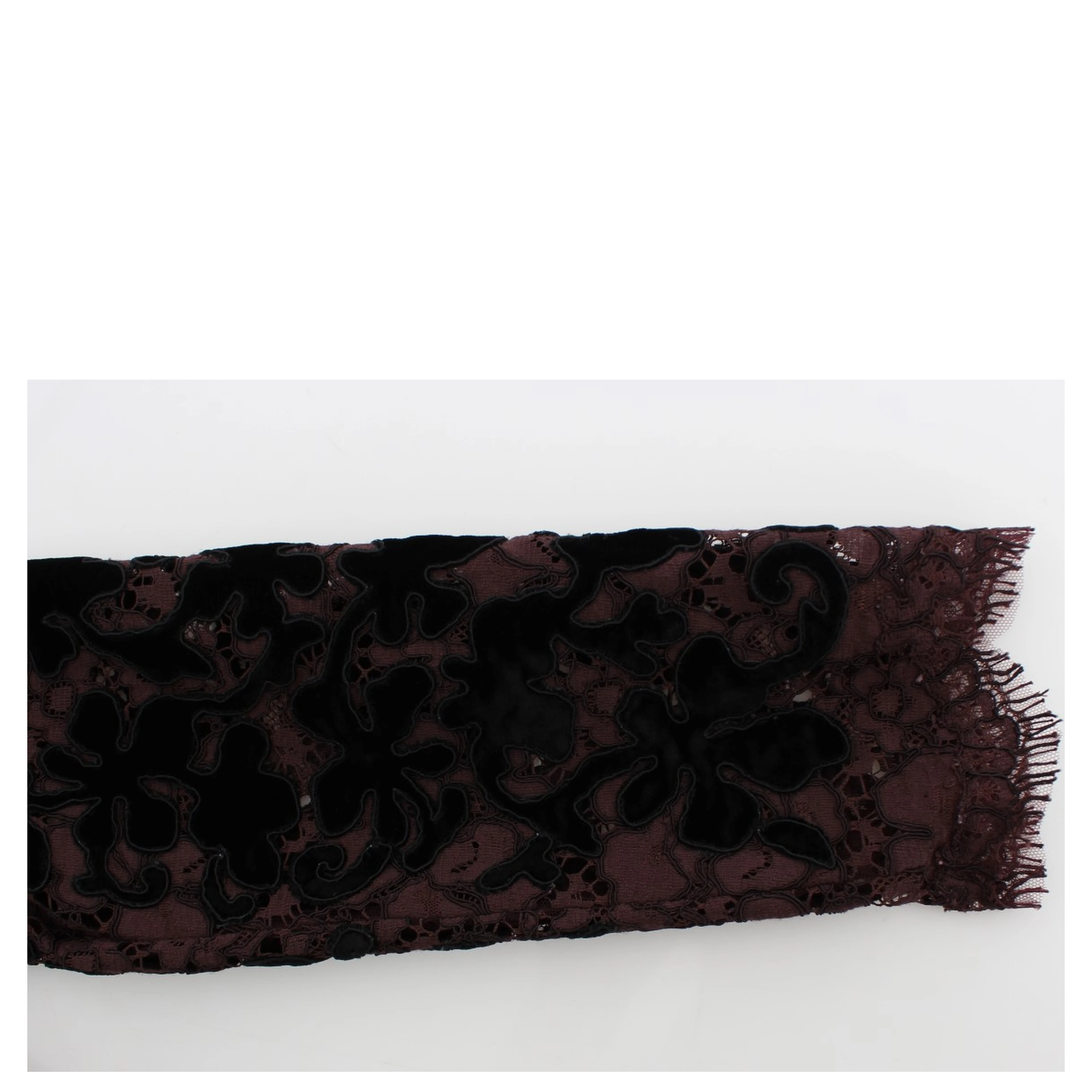 Purple Floral Lace Ricamo Maxi Dress