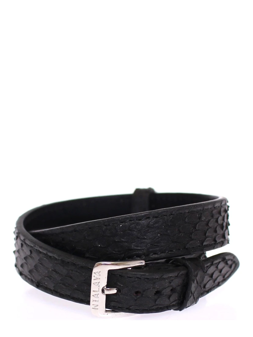 Snakeskin CZ LOVE 925 Silver Bracelet