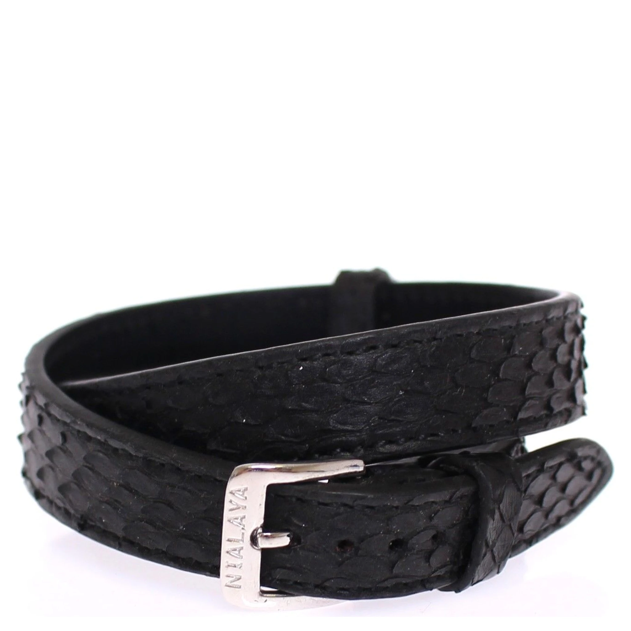 Snakeskin CZ LOVE 925 Silver Bracelet