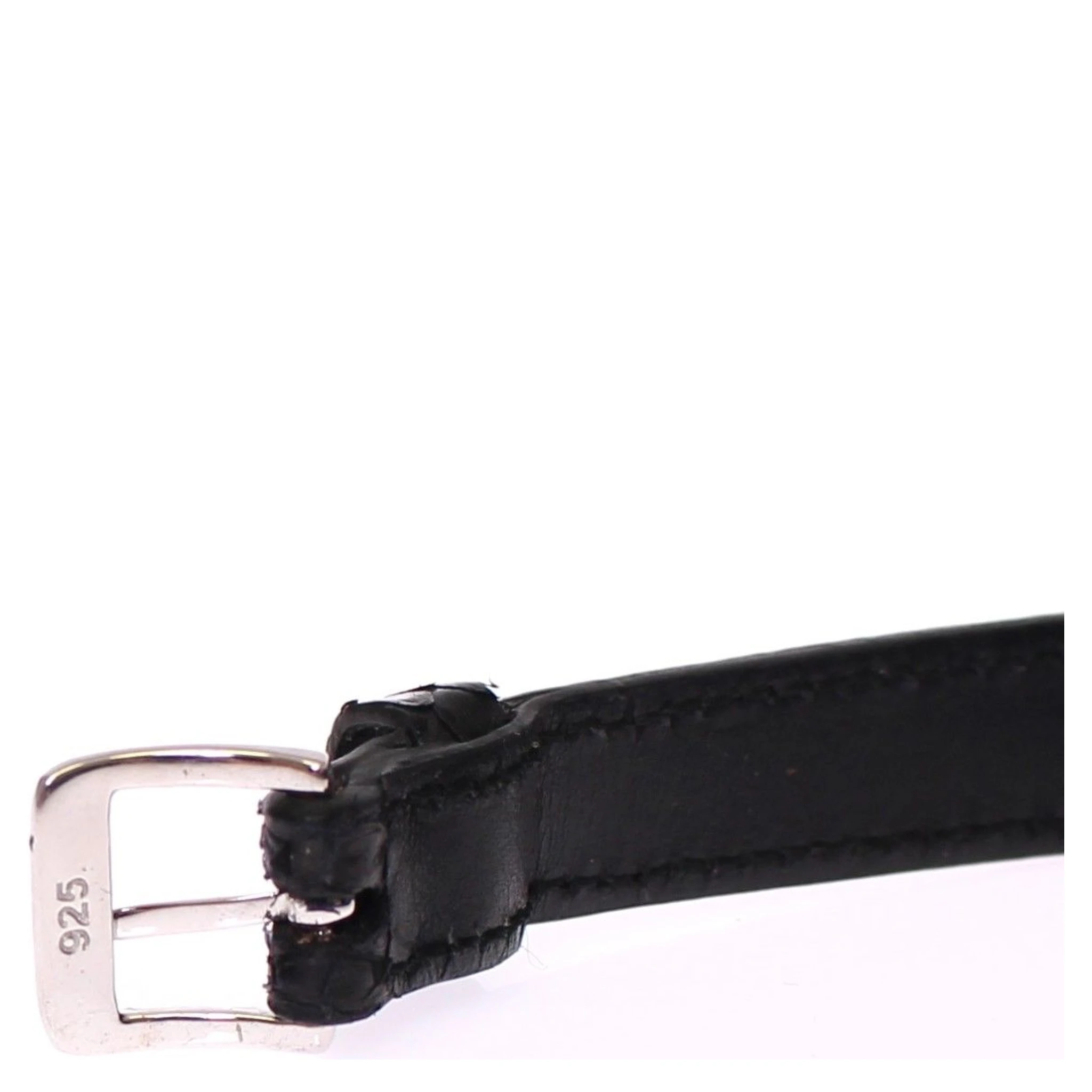 Snakeskin CZ LOVE 925 Silver Bracelet