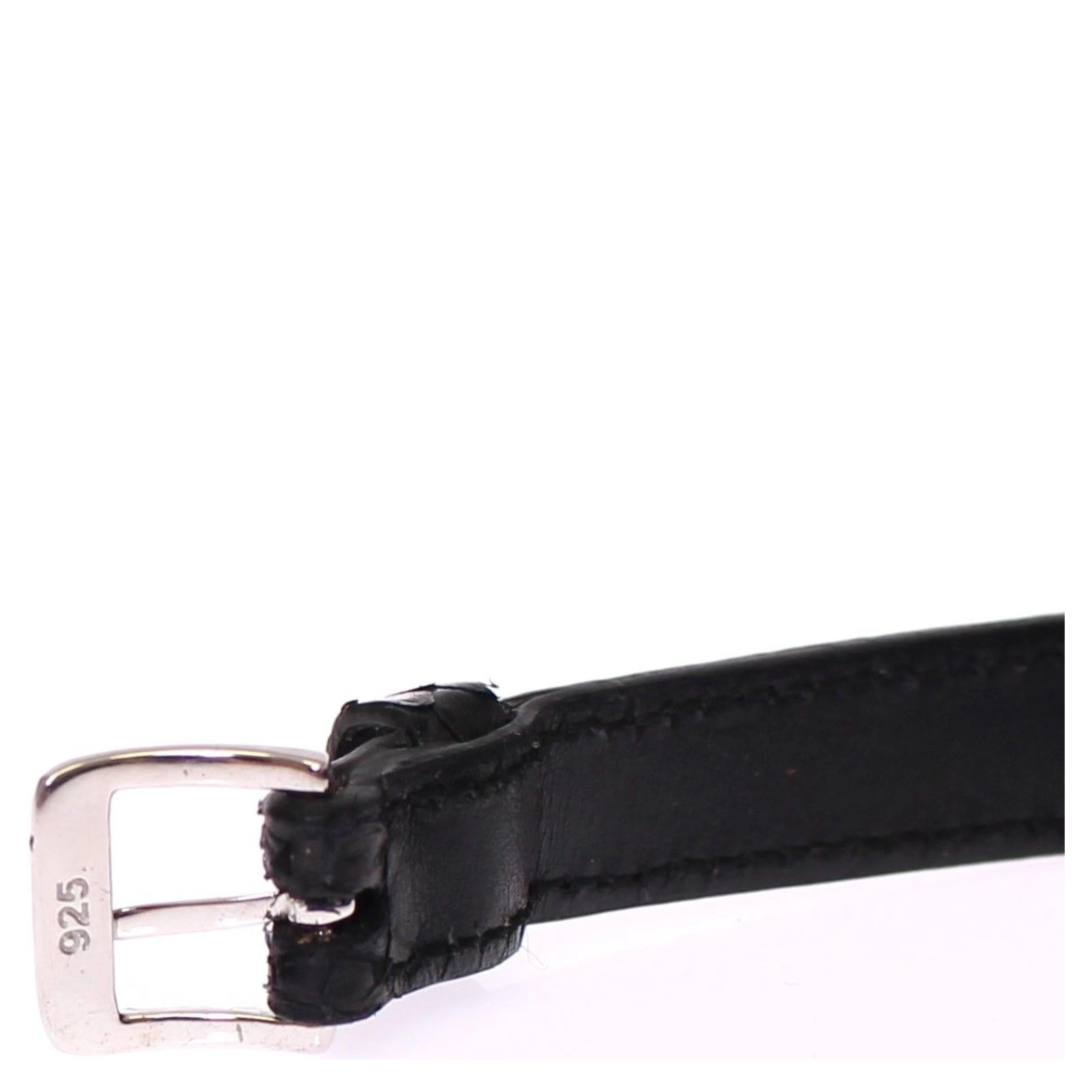 Snakeskin CZ LOVE 925 Silver Bracelet