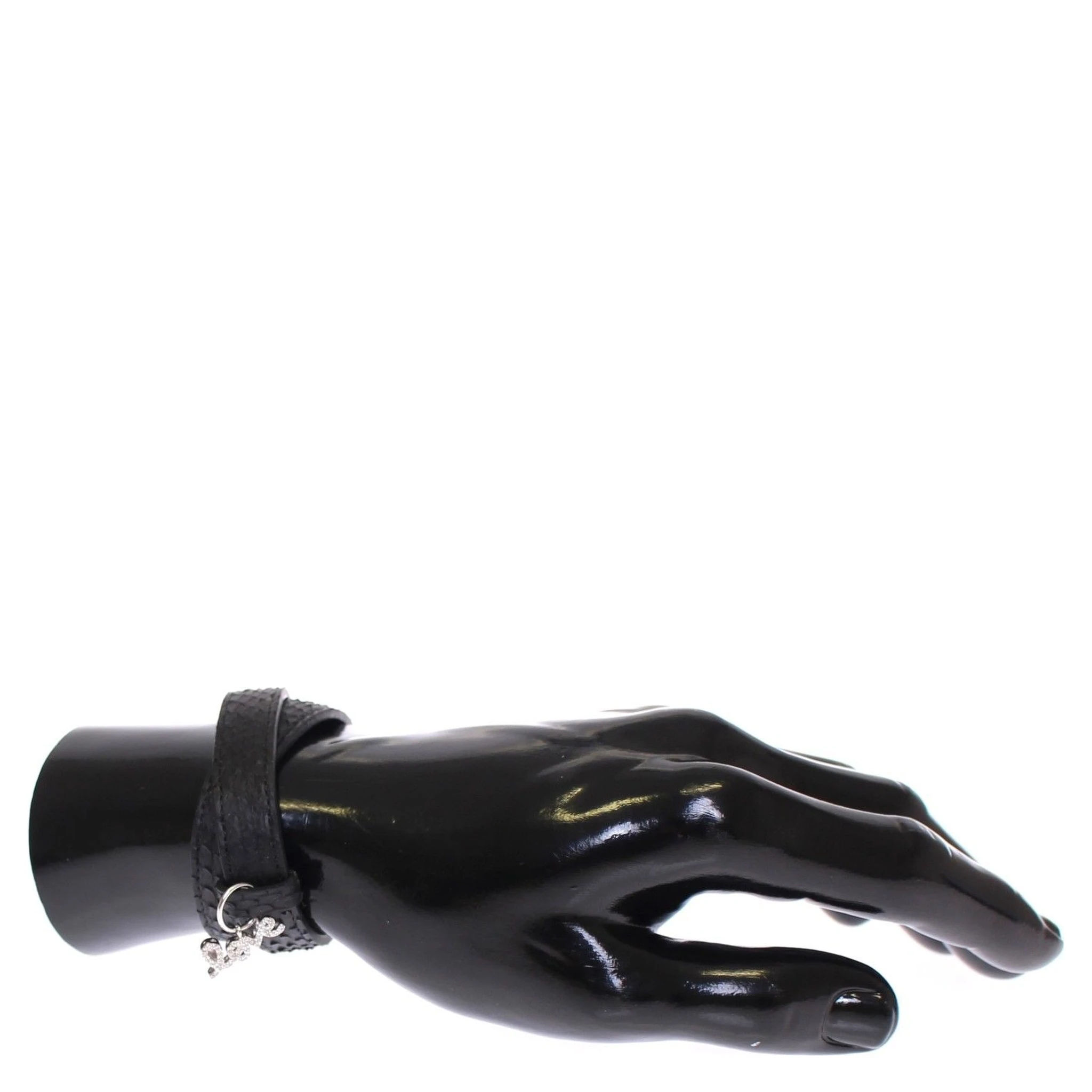 Snakeskin CZ LOVE 925 Silver Bracelet