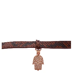 CZ Hamsa Eye 18K Gold 925 Silver Bracelet