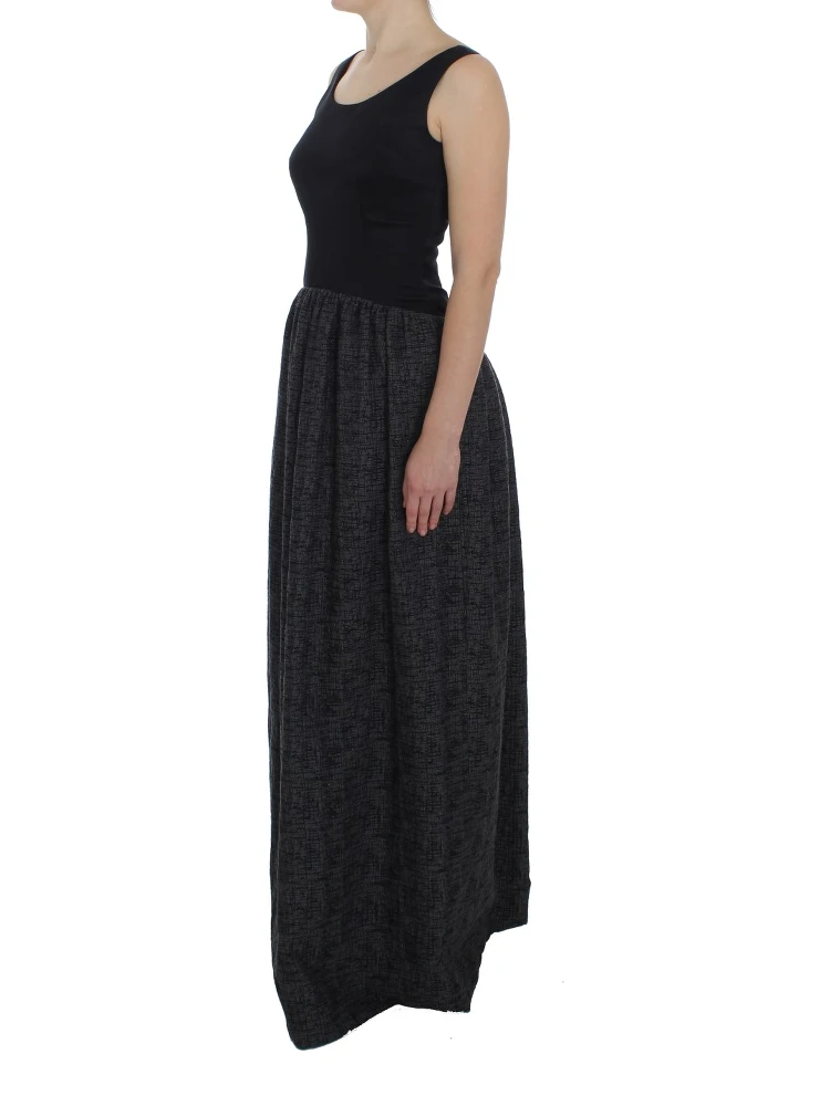 Black Gray Sheath Gown Full Length Dress alternative