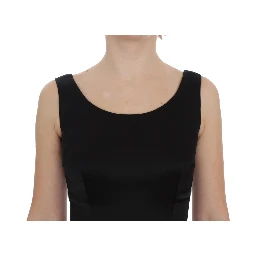 Black Gray Sheath Gown Full Length Dress