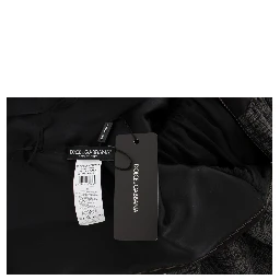 Black Gray Sheath Gown Full Length Dress