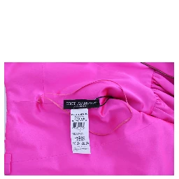 Pink Silk Long Sheath Ball Gown Dress