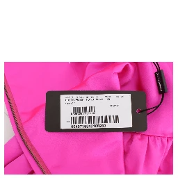 Pink Silk Long Sheath Ball Gown Dress