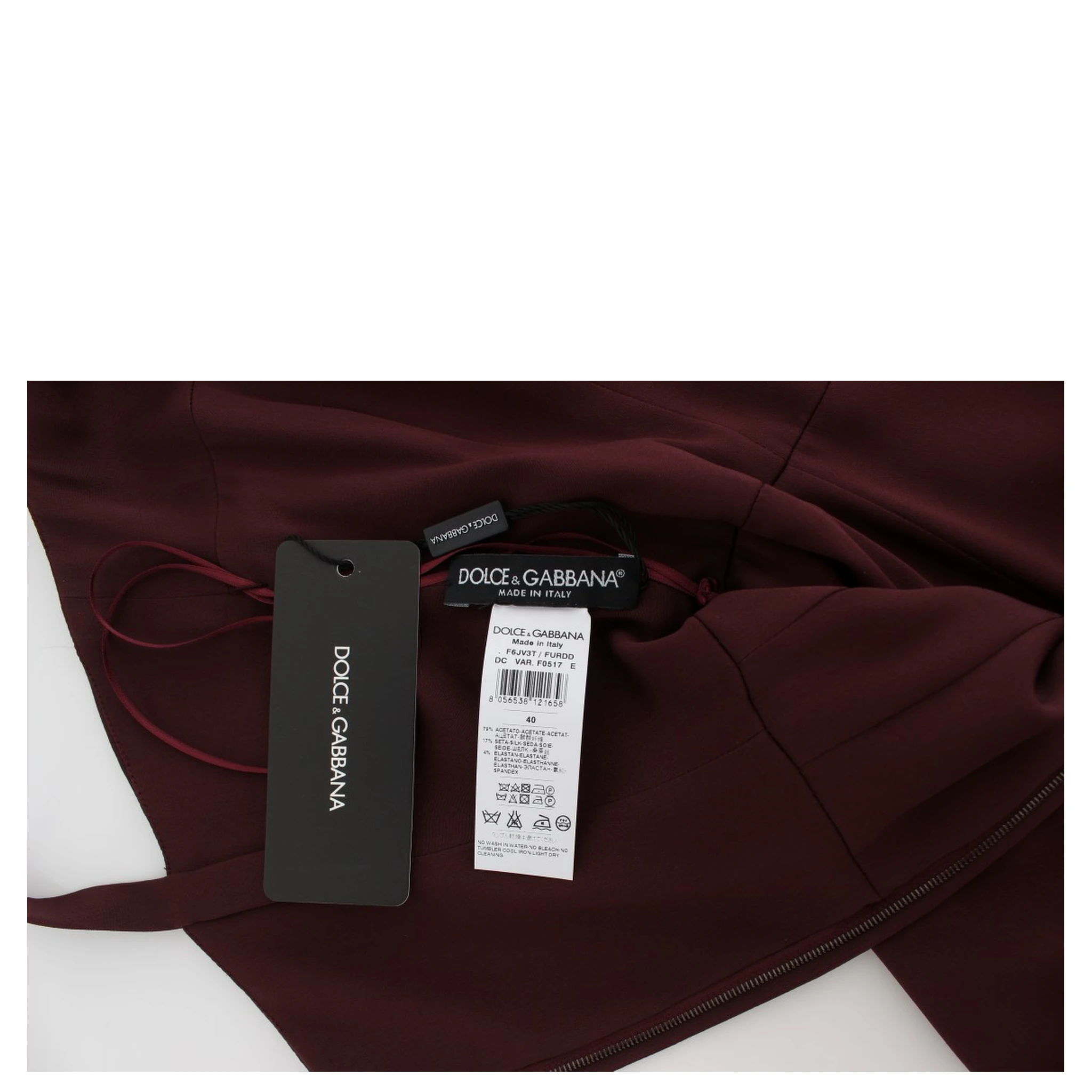 Bordeaux Stretch Full Length Sheath Dress