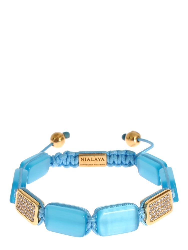 CZ Opal 18K Gold 925 Bracelet